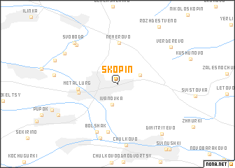 map of Skopin