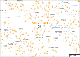 map of Skopljaci