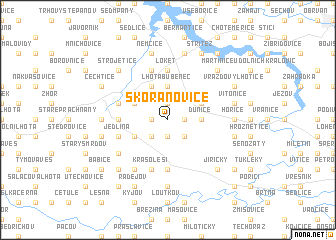 map of Skoranovice