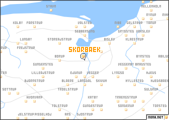 map of Skørbæk