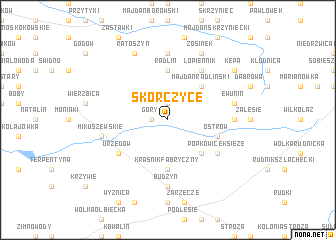 map of Skorczyce