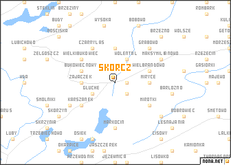 map of Skórcz