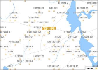 map of Skörda