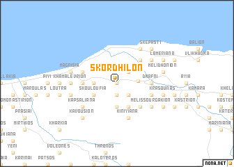 map of Skordhílon