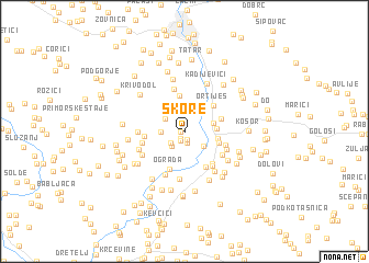 map of Škore