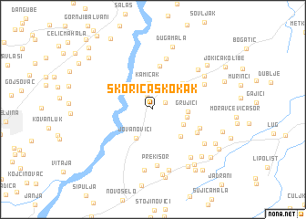 map of Škorića Skokak