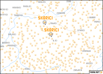 map of Škorići