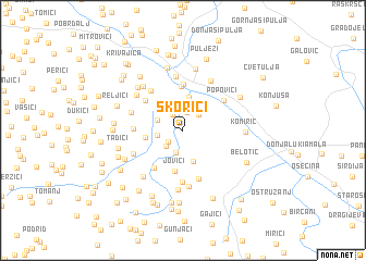 map of Skorići