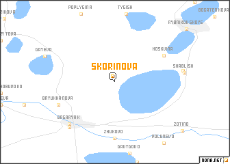 map of (( Skorinova ))