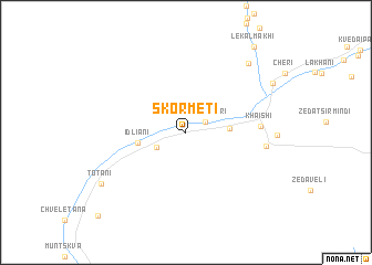 map of Skormeti