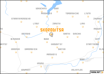 map of Skoroditsa