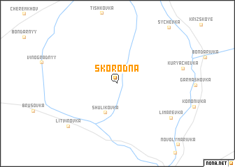 map of Skorodna