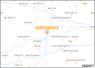 map of Skorodnoye