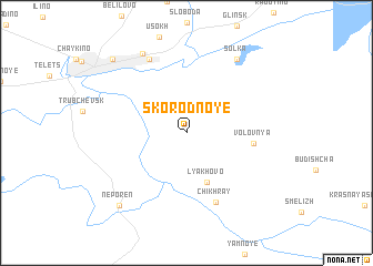 map of Skorodnoye