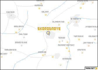 map of Skorodnoye