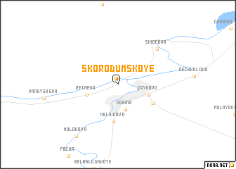 map of Skorodumskoye