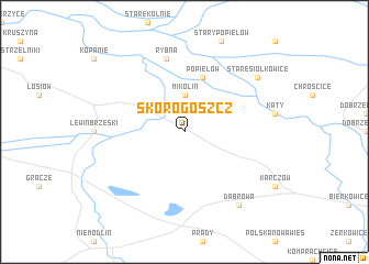 map of Skorogoszcz