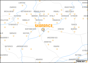 map of Skoronice