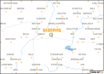 map of Skørping