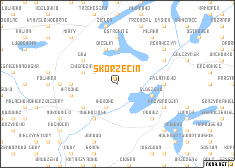 map of Skorzęcin