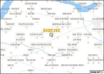 map of Skórzec