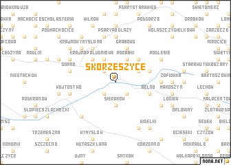 map of Skorzeszyce