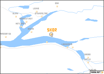 map of Skor