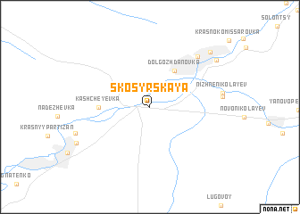 map of Skosyrskaya