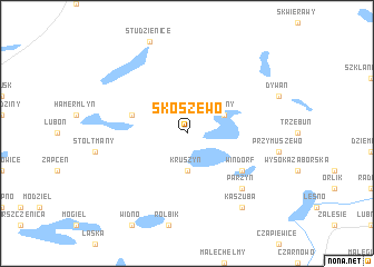 map of Skoszewo