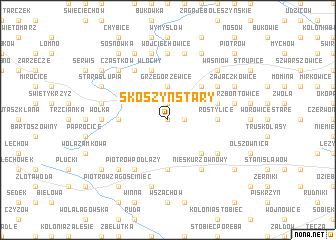 map of Skoszyn Stary