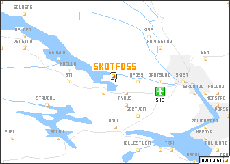 map of Skotfoss