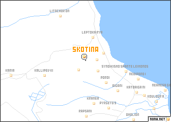 map of Skotína