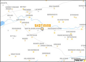 map of Skotinina