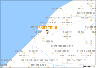 map of Skøttrup