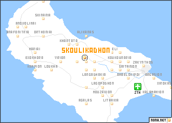 map of Skoulikádhon