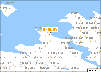 map of Skovby