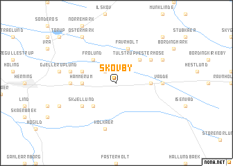 map of Skovby