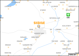 map of Skövde