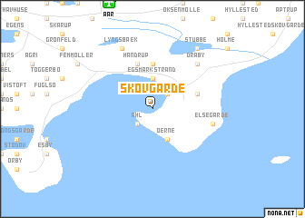 map of Skovgårde