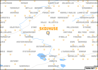 map of Skovhuse