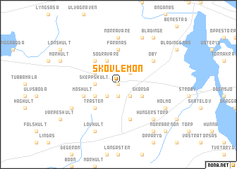 map of Skövlemon