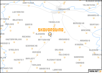map of Skovorodino