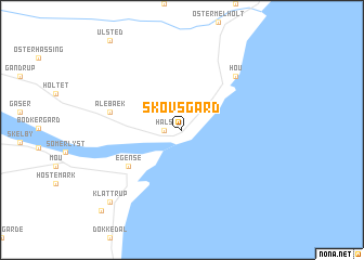 map of Skovsgård