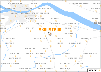 map of Skovstrup