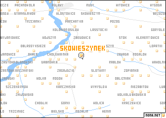 map of Skowieszynek