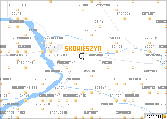 map of Skowieszyn