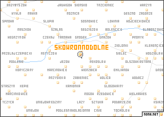 map of Skowronno Dolne