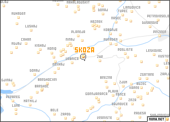 map of Škoza