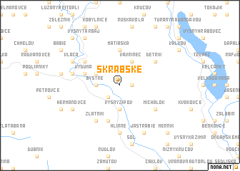 map of Skrabské