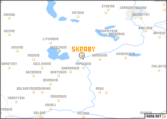 map of Skraby